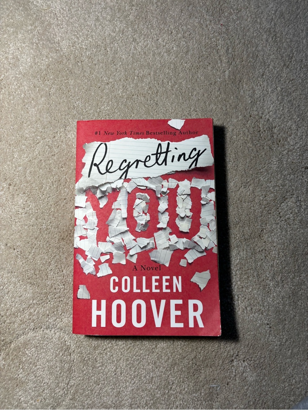 Amazon Red & White "Regretting You" by Colleen Hoover